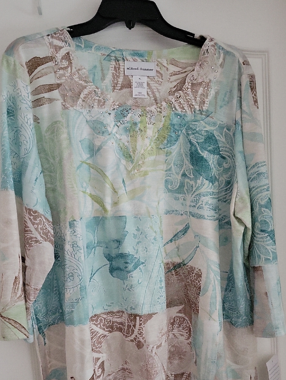 Green Floral Top